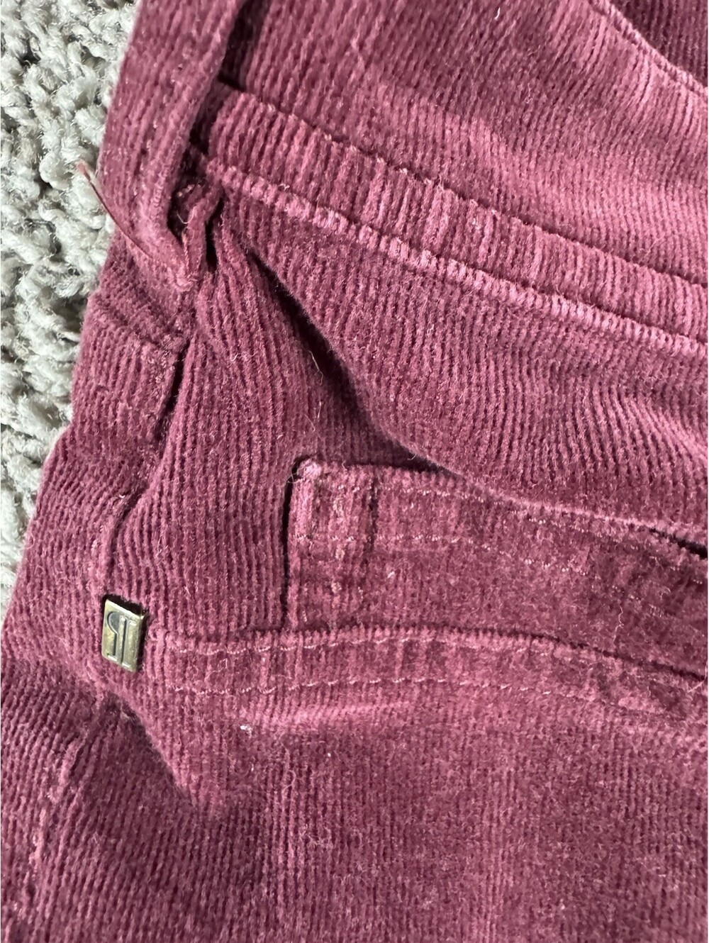 Anthropologie Pilcro and the letterpress Serif 27 Burgundy A at Corduroy Pants - Picture 9 of 9
